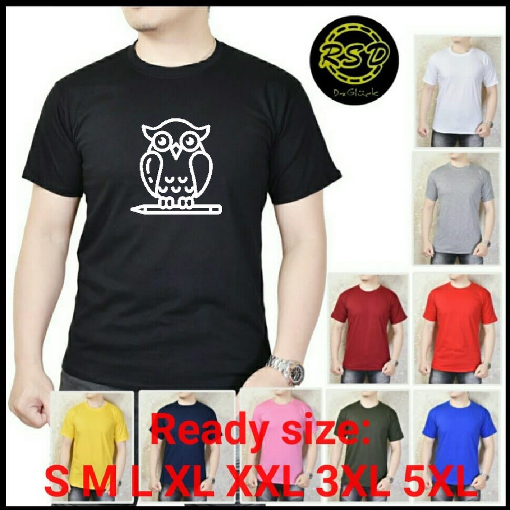 Baju Kaos Pria Jumbo - Kaos Oblong Ukuran Big Size – Baju Kaus Oblong Ukuran S-5XL