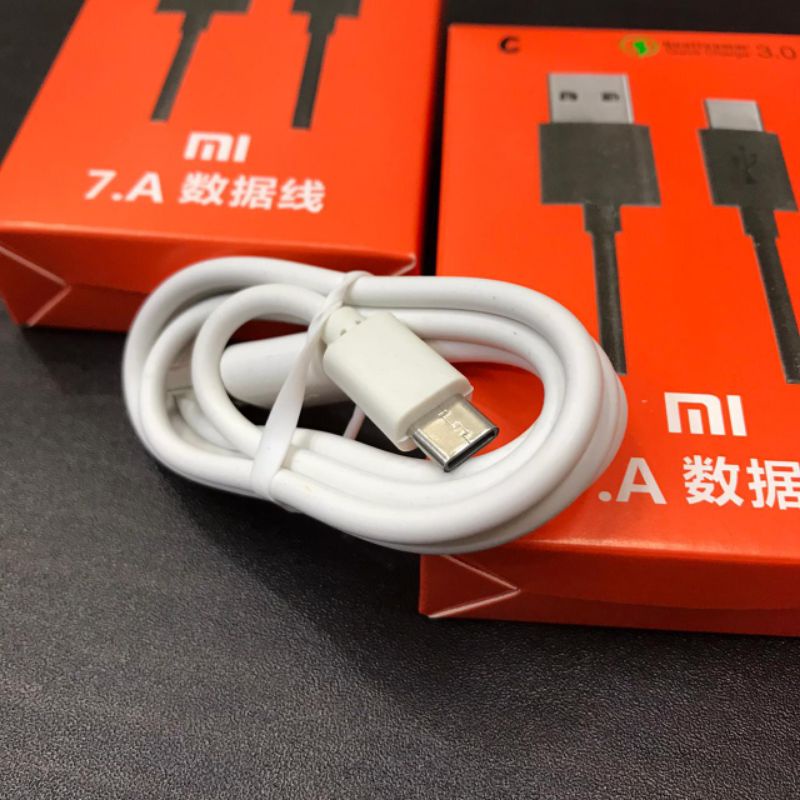 Kabel Data XIAOMI TYPE C ORIGINAL FAST CHARGING 2A LOGO PETIR