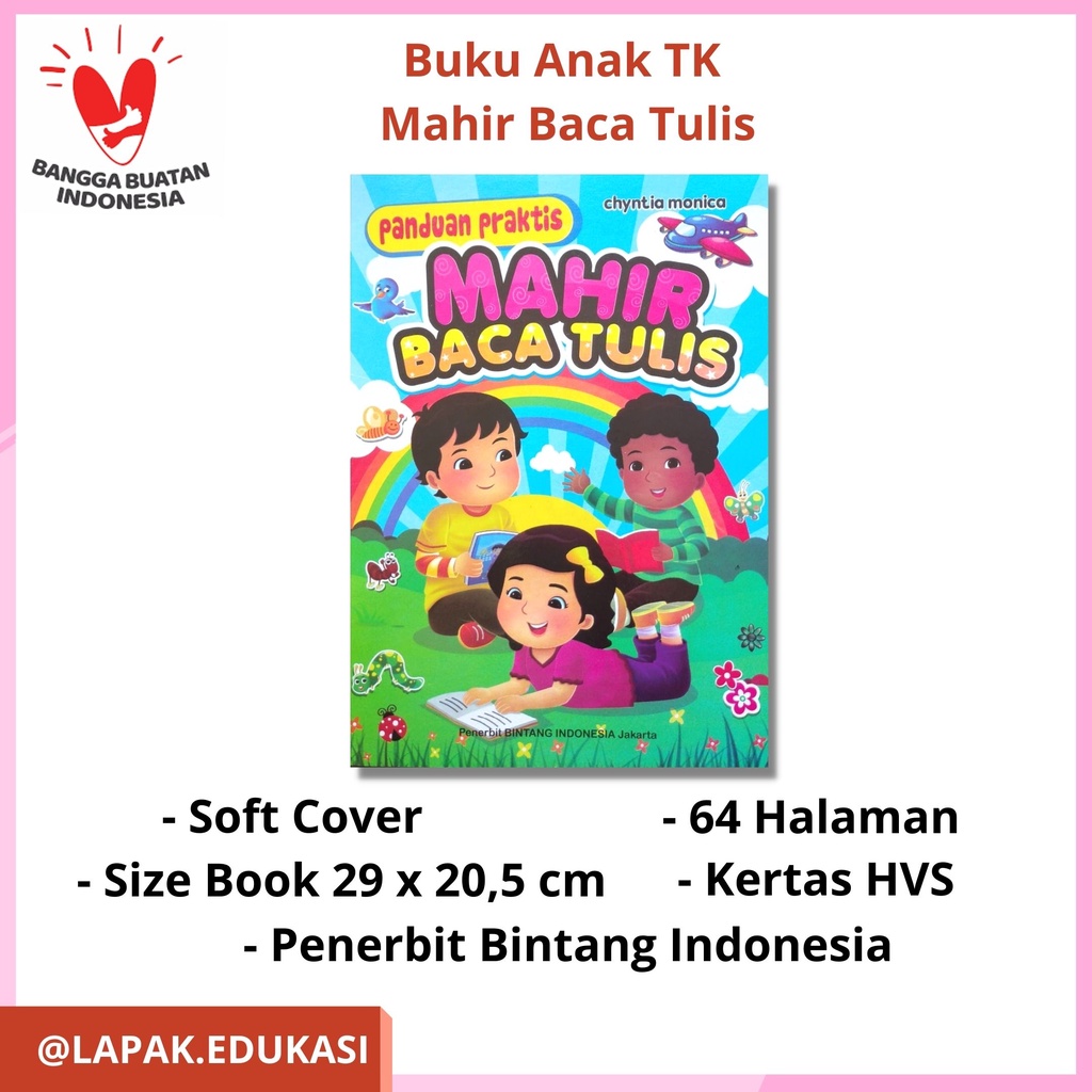Buku Anak PAUD TK | Panduan Praktis Mahir Baca Tulis