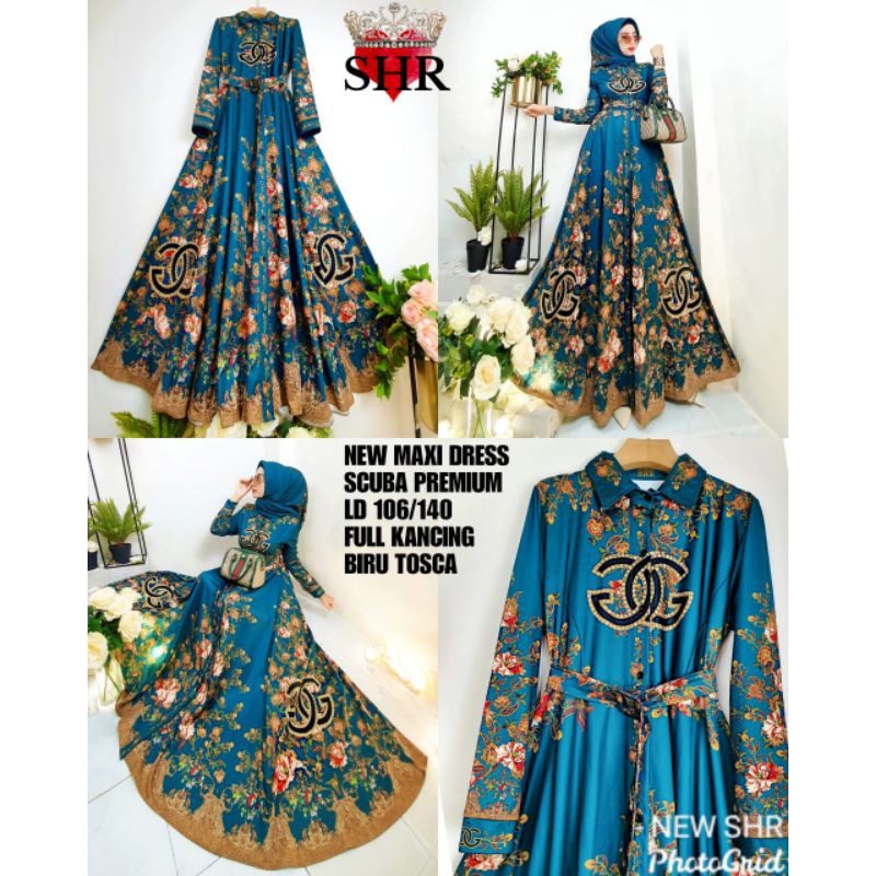 Maxi dress scuba chanel by SHR