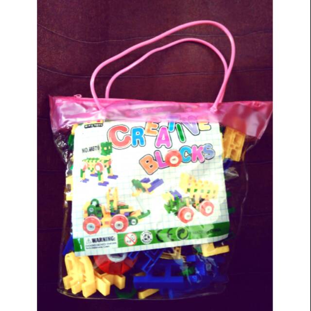 Kado mainan edukasi anak Lasy kw mainan creative block