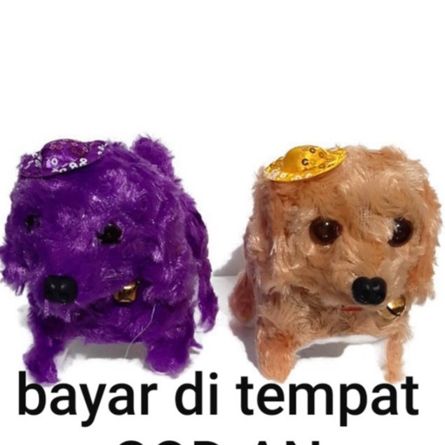 Mainan Boneka Anjing Lucu Lovely Berjalan Dan Bersuara Mata Menyala