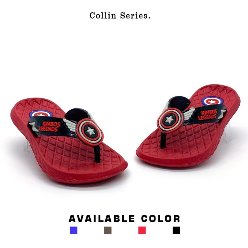 Sandal Anak Laki-Laki Motif CaptainAmerika