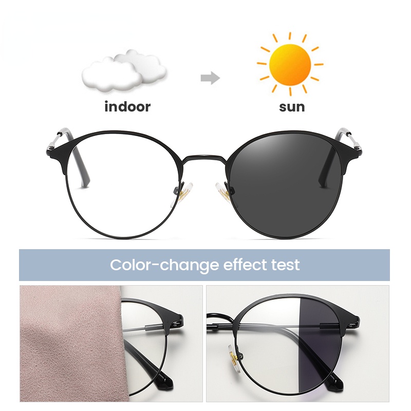 Kacamata Photochromic Anti Radiasi Anti Blue Light Untuk Pria Dan Wanita