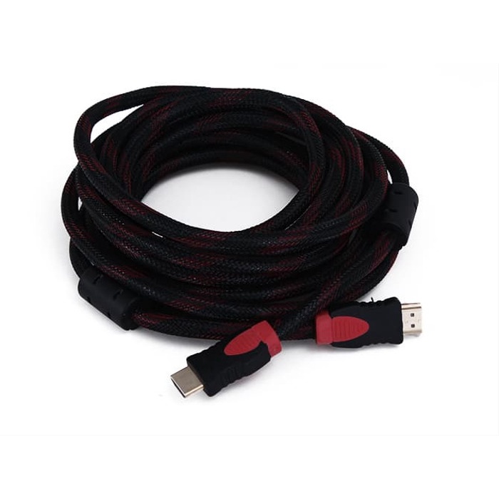 Kabel HDMI 20 meter spiral jaring Gold plated V1.4 Full HD 1080P