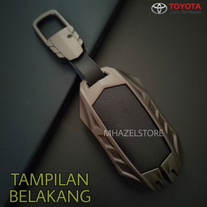 gantungan kunci cover casing case remote keyless mobil toyota Alphard fortuner innova Q innova zenix bahan metal