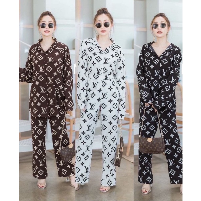 SETELAN LALUNE PANJANG &amp; PENDEK MOTIF ELVI 100% ORIGINAL IMPORT BANGKOK