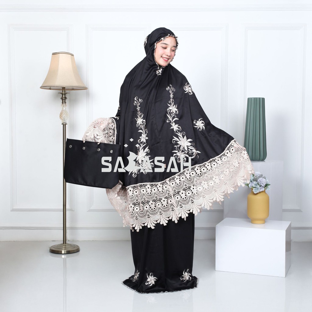 Mukena Dewasa Bordir Renda Sisi motif terbaru ||Mukena Dewasa Murah