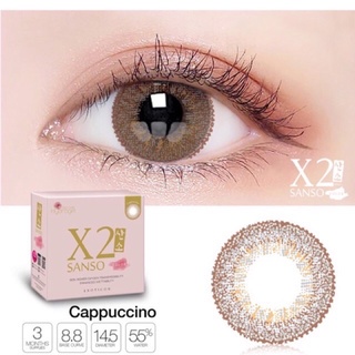 Softlens X2 SANSO COLOR Minus 3.25 - 6.00 Dia 14.5MM / FREE LENSCASE - KASIMURA