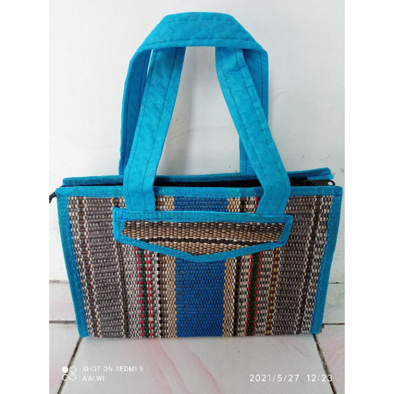 Tas tikar anyaman kecil/tas sovenir/tas oleh&quot; haji&amp;umroh
