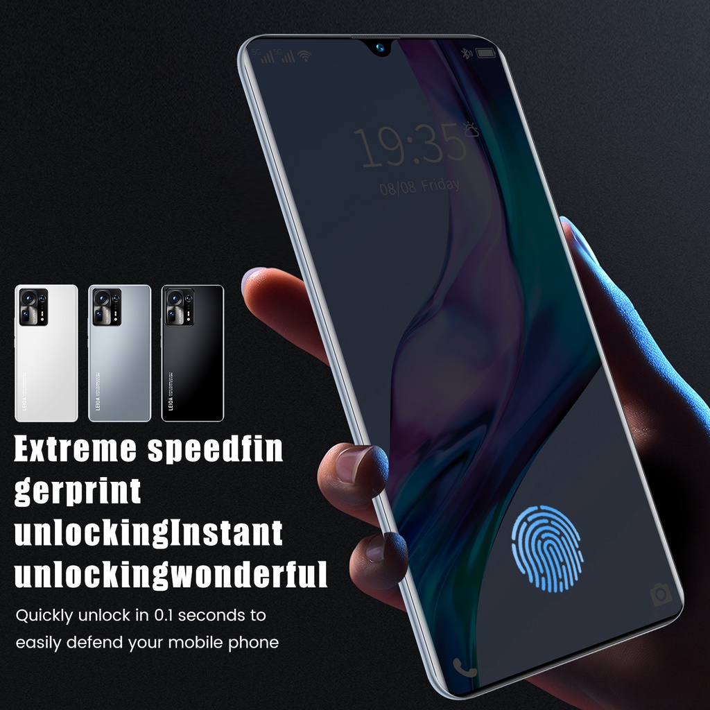 【New product】 Smartphone  MIX4  7.2 inci 5G HD Layar Handphone Android 8GB RAM + 256GB ROM HD 5G Kartu Ganda Ponsel Permainan Pintar Android Layar Penuh