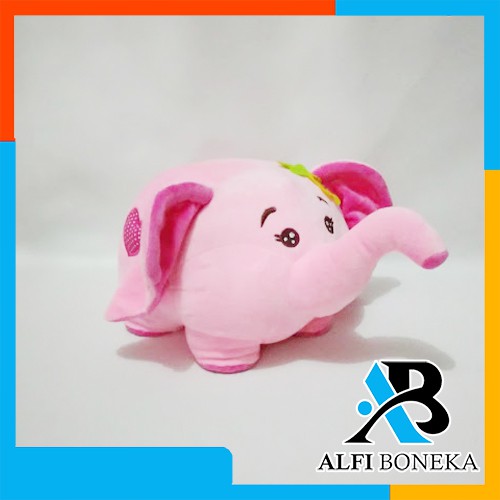 Boneka Gajah Lucu Pink - Boneka Mainan Anak Lucu Dan Gemesin - Boneka Peluk Halus