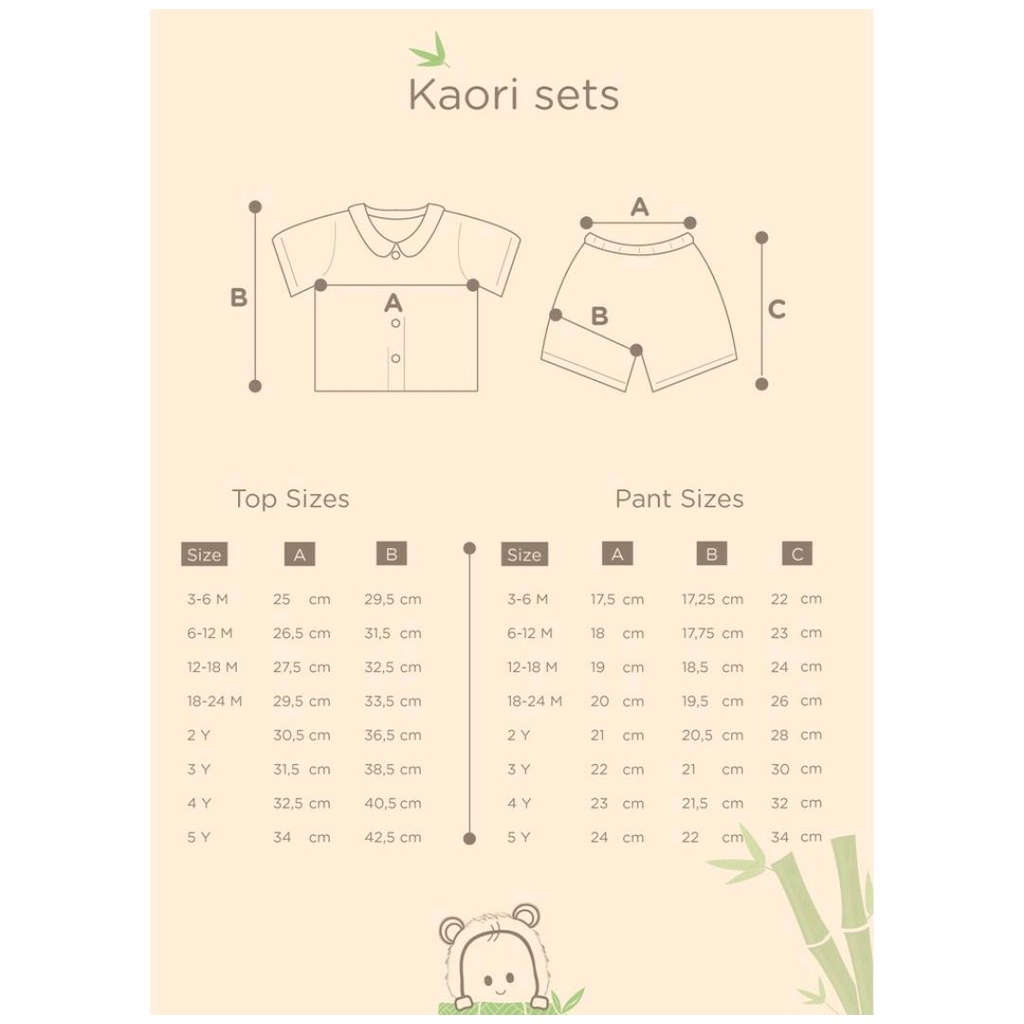 BAMBOO &amp; BUB KAORI SETS / SETELAN BAYI