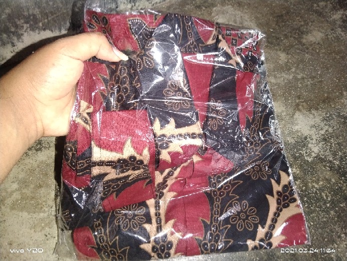Kemeja Batik Lengan Panjang Size M L Xl Xxl Xxxl