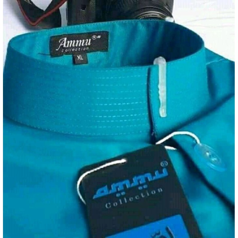 termurah baju Koko ammu collection 100% original warna biru tosca