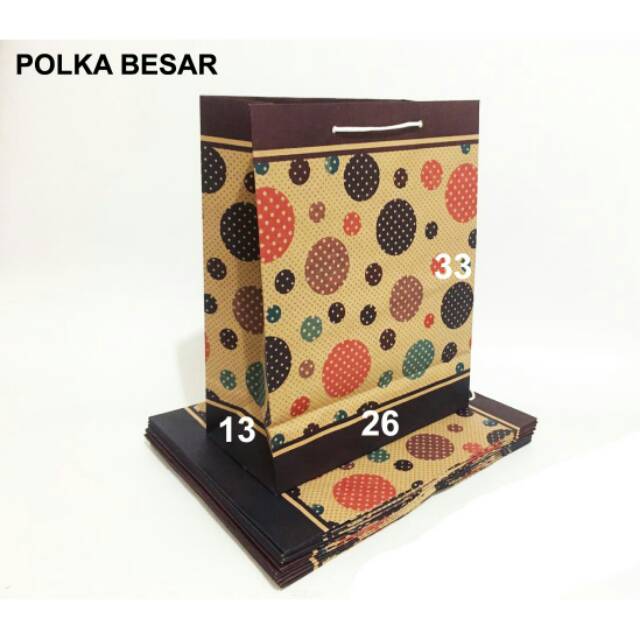 PAPER BAG POLKA BESAR (26x13x33)