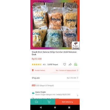 Snack Stick Sabena 360gr cemilan Snack Makanan Enak