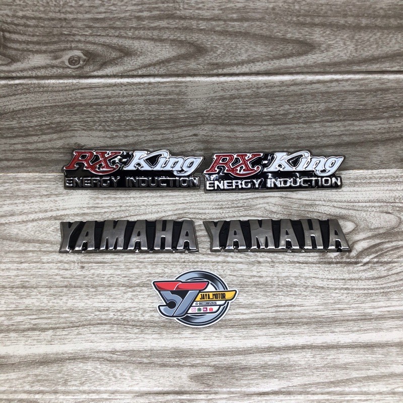 sepaket emblem rx king emblem yamaha rx king emblem bok aki rx king stenlis