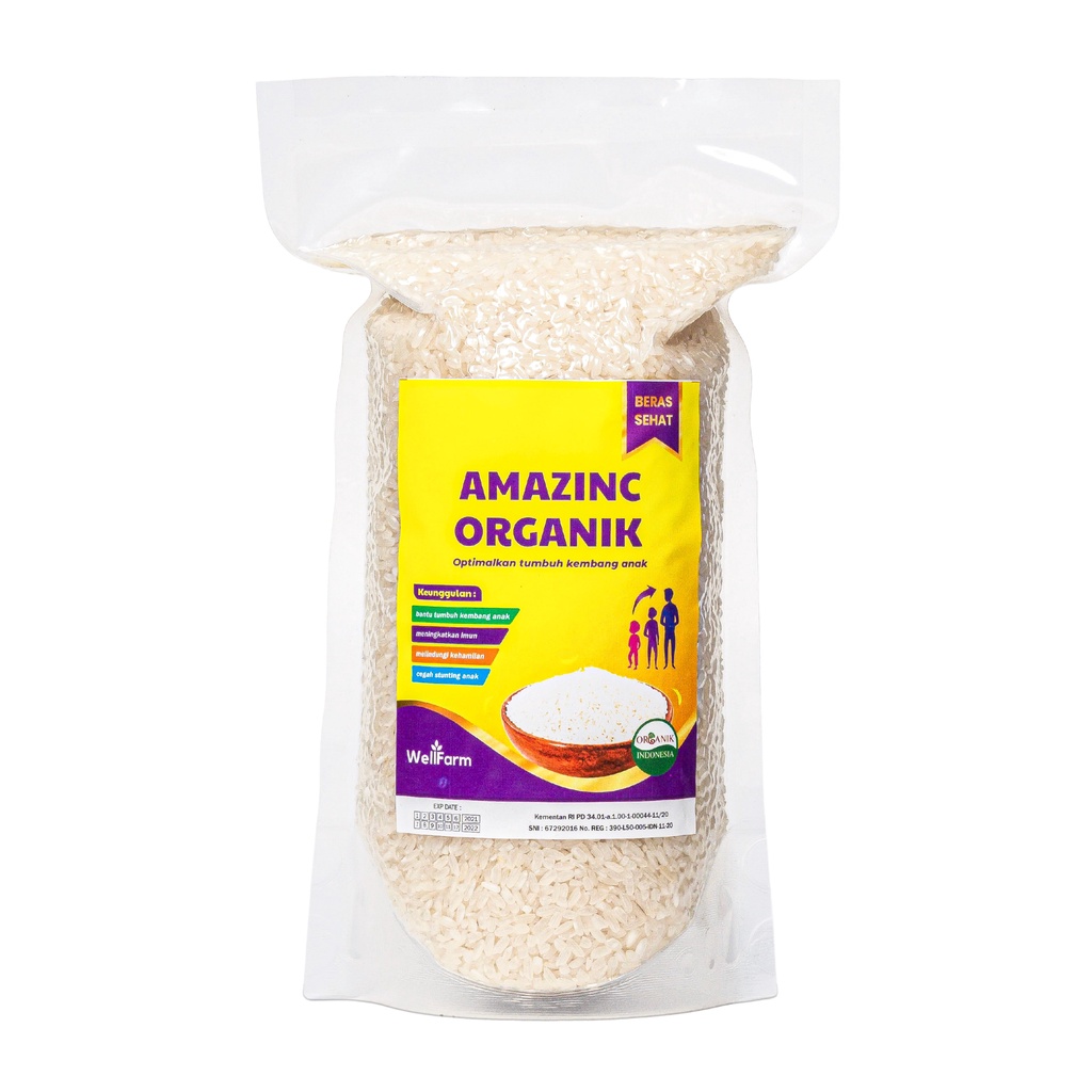 

WellFarm Amazinc Rice Organic – Beras Kesehatan Kaya Nutrisi Zinc