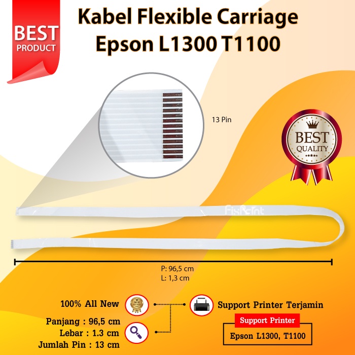 Kabel Flexible Carriage Epson L1300 T1100, Flexible Carriage Printer L1300 T1100, Kabel Sensor Carriage Epson L1300 T1100 New