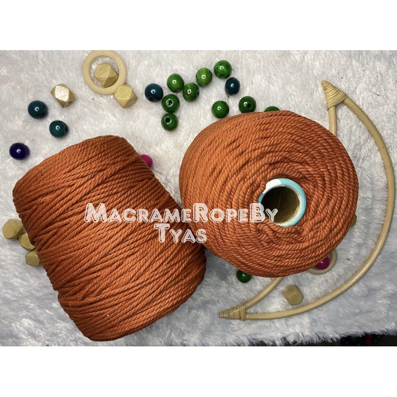 Tali macrame warna bata size 4mm - benang macrame