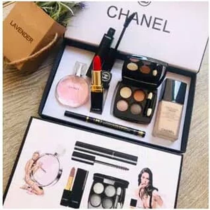 PAKET MAKE UP CHANEL |Solusi untuk wajah lebih cerah dan merona murah