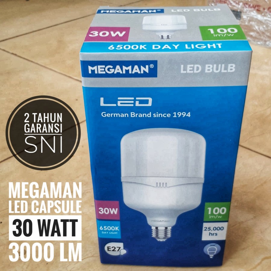 Lampu LED MEGAMAN T-Bulb YTT100Z1 30W 6500K - Warna Putih