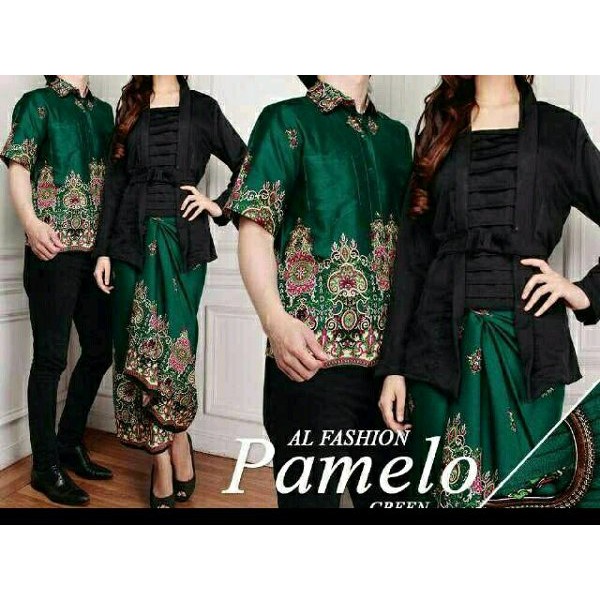 Unix Baju Muslim Couple 17086 Gamis Kapelan Batik Pasangan Kebaya