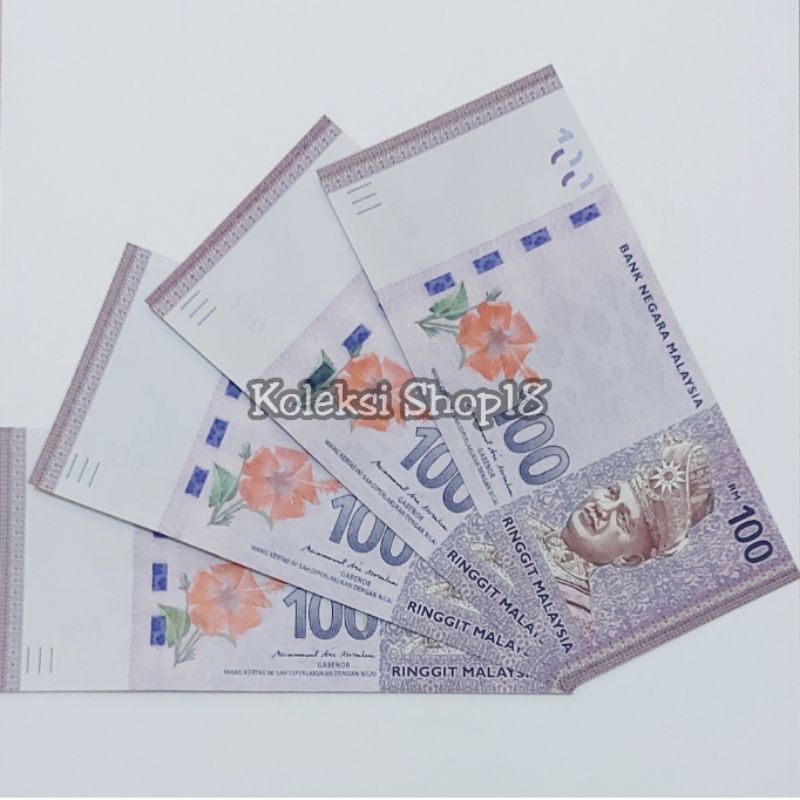 Koleksi Ringgit Malaysia Pecahan 100 Ringgit