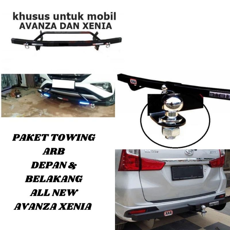 TOWING AVANZA TOWING XENIA TOWING VELOZ PAKET TOWING DEPAN BELAKANG ARB AVANZA XENIA 2004-2018. TOWI