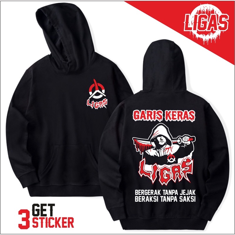 HOODIE LIGAS GARIS KERAS / JAKET LIGAS PAGAR NUSA (COD