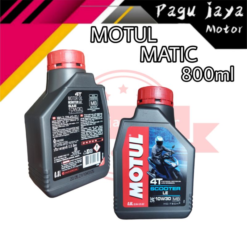 MOTUL SCOOTER MATIC oli mesin 0,8 liter sae 10w30 asli