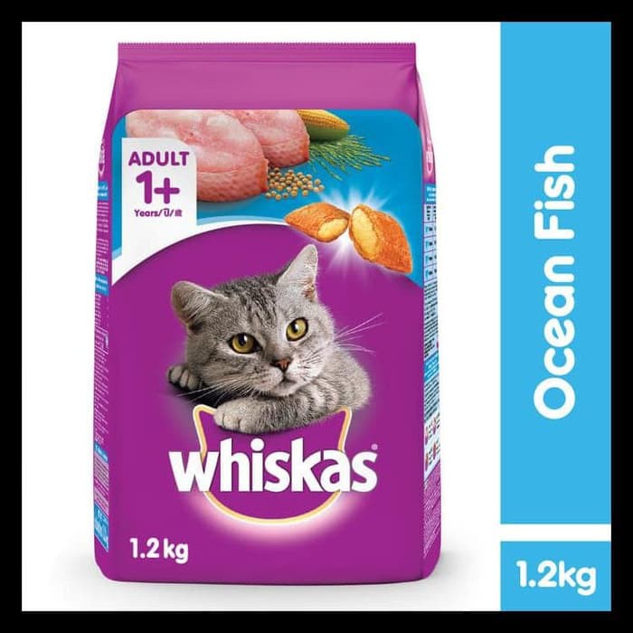 Whiskas 1+ Adult Cat Makanan Kering Kucing Dewasa 1.2kg