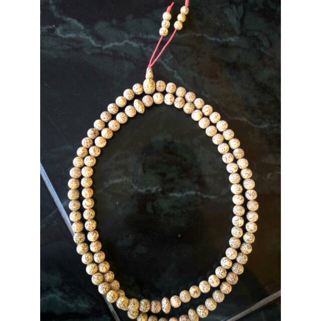 Tasbih Budha biji rotan kualitas medium