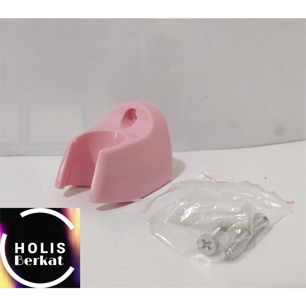 Bracket / Hook / Gantungan Jet Shower Pink