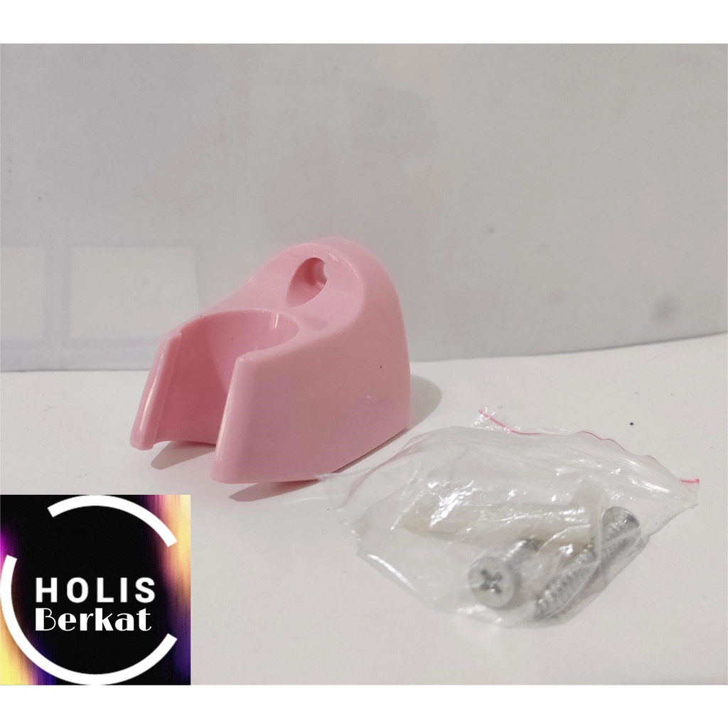 Bracket / Hook / Gantungan Jet Shower Pink