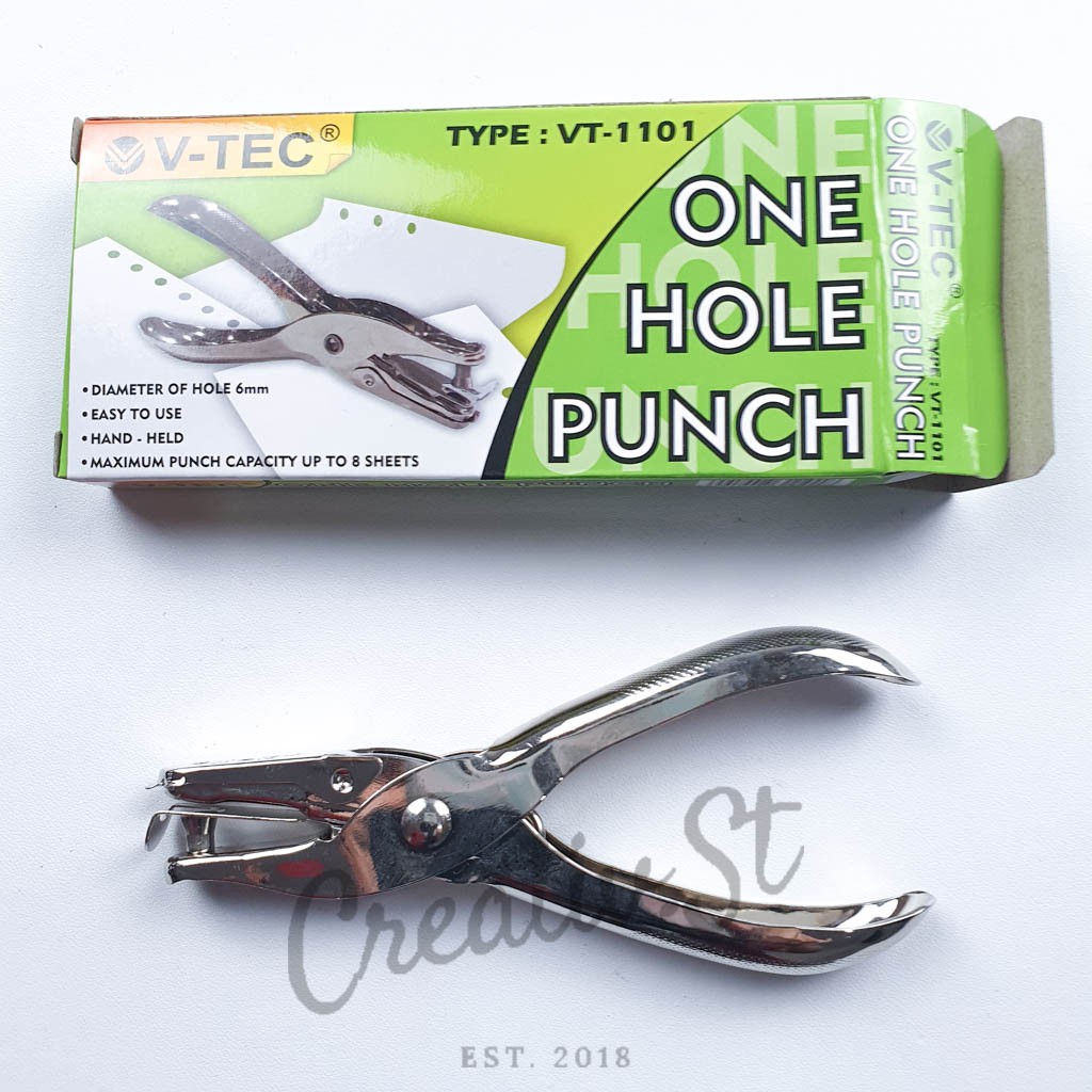 

V-TEC One Hole Punch Pembolong Kertas 1 Lobang Perforator