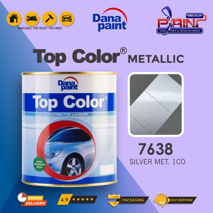 Top Color Metallic 7638 Silver Met 1C0 - Cat Duco