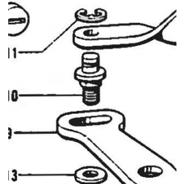 S03623001 Connecting Bar Shaft Brother B917 Mesin Jahit Pasang Kancing S03623-001