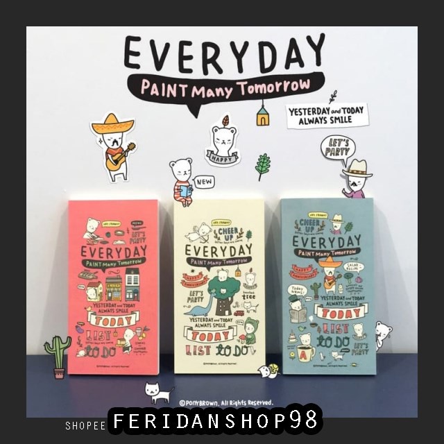 

FS71 AGENDA & PLANNER PAINT MANY TOMORROW ATK EVERYDAY DIARY BUKU AGENDA DAN CATATAN BY FERIDANSHOP9