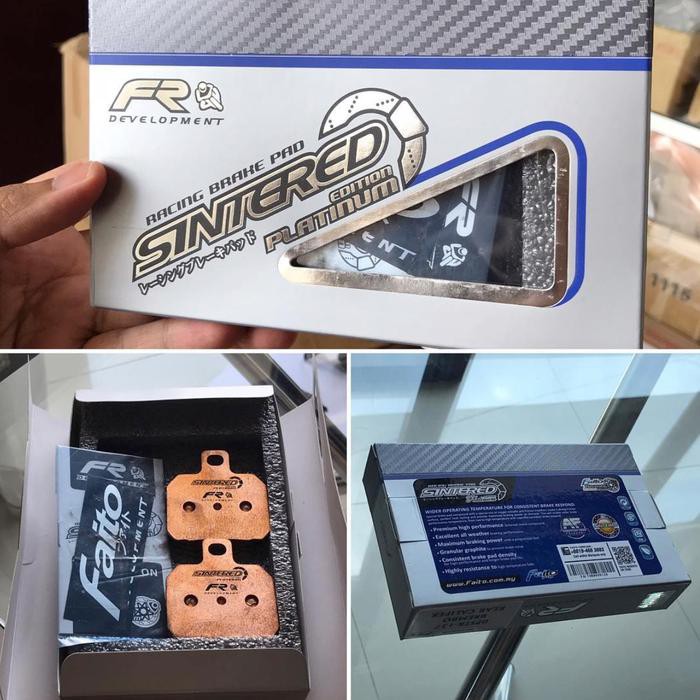 KAMPAS REM BREMBO 1 PIN FAITO SINTERED PLATINUM EDITION