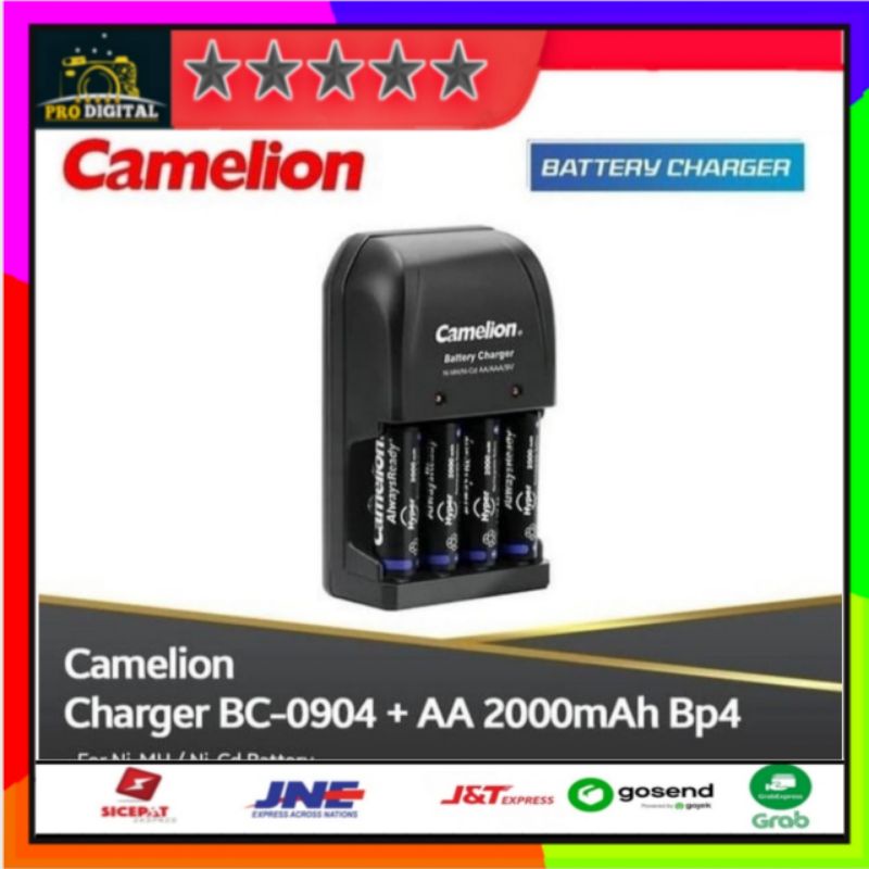 [Ready Stock] Baterai Charger Camelion AA 2000 Mah Rechargeable