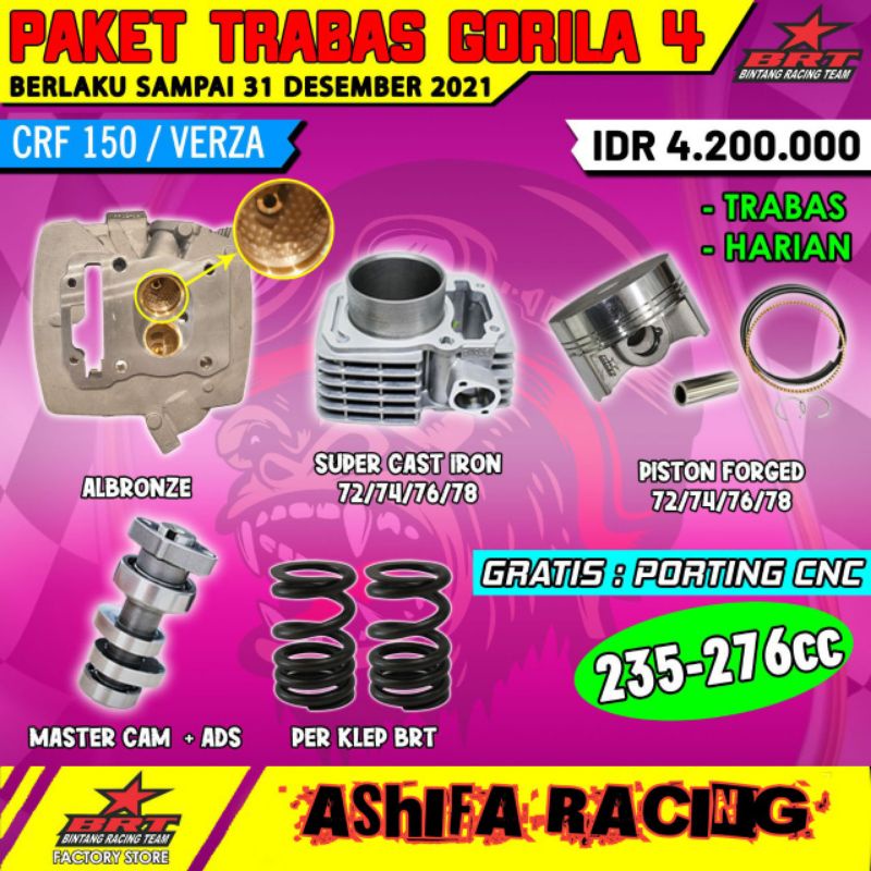 PAKET GORILA 4 BRT CRF 150