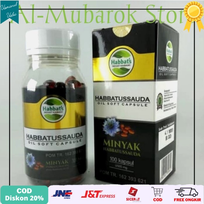 

◾COD◾ Habbatussauda SoftGel Soft Gel Habbats ISI 100 Kapsul