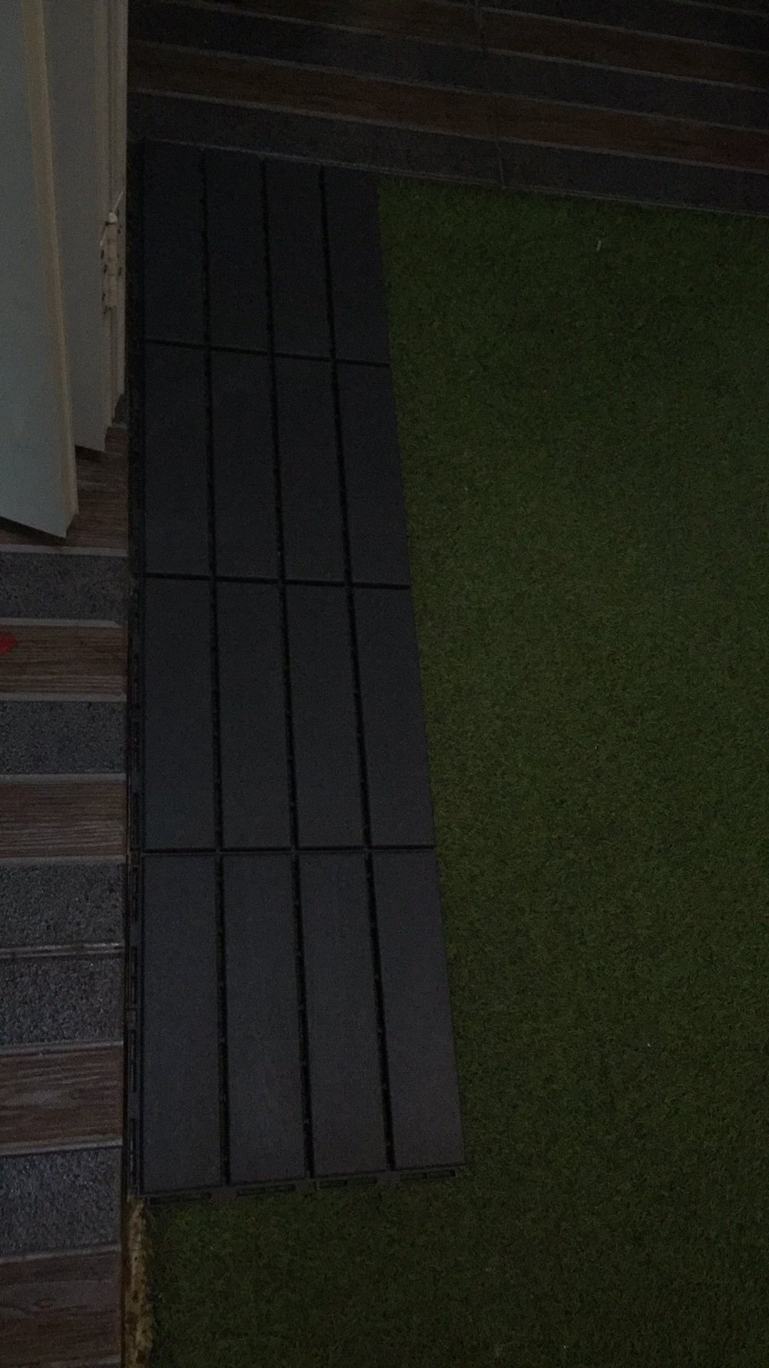 Outdoor Floor Decking Lantai / Dekorasi Lantai, Abu-abu Tua, Isi 9 Pcs Ru2433