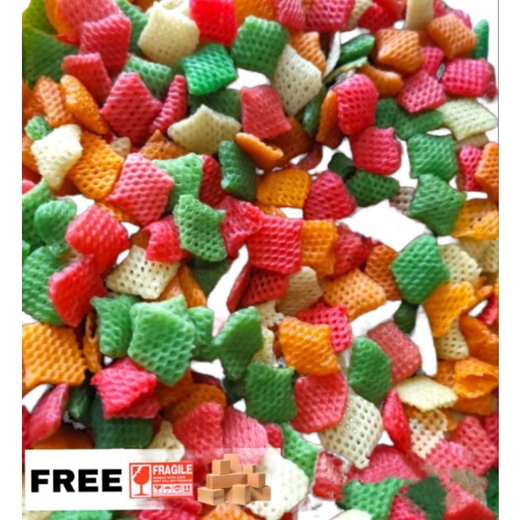 

KERUPUK TARO KOTAK JARING WARNA WARNI