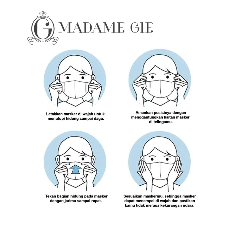 MADAME GIE Protect You Duckbill Face Mask Masker 10 Pcs