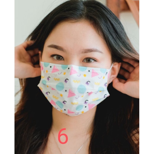 Onehealth Masker Medis Motif Dewasa Colour Live 3 Ply Surgical Face Mask