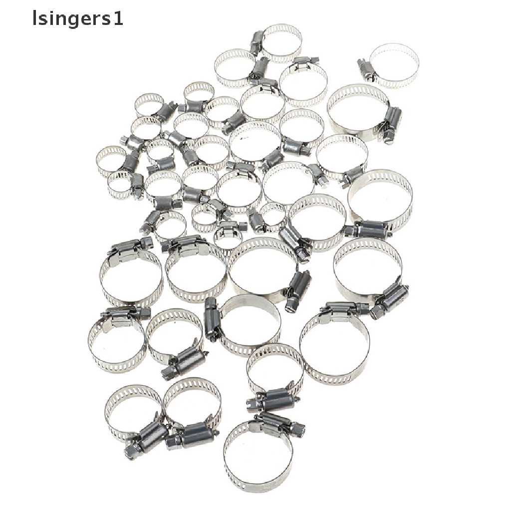 (lsingers1) 5pcs / set Klem Selang Bahan Bakar Bahan Stainless Steel 304