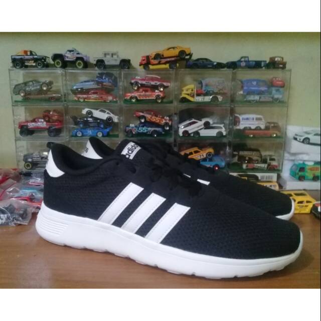 Sepatu ADIDAS Lite Racer Black White Original Bnib